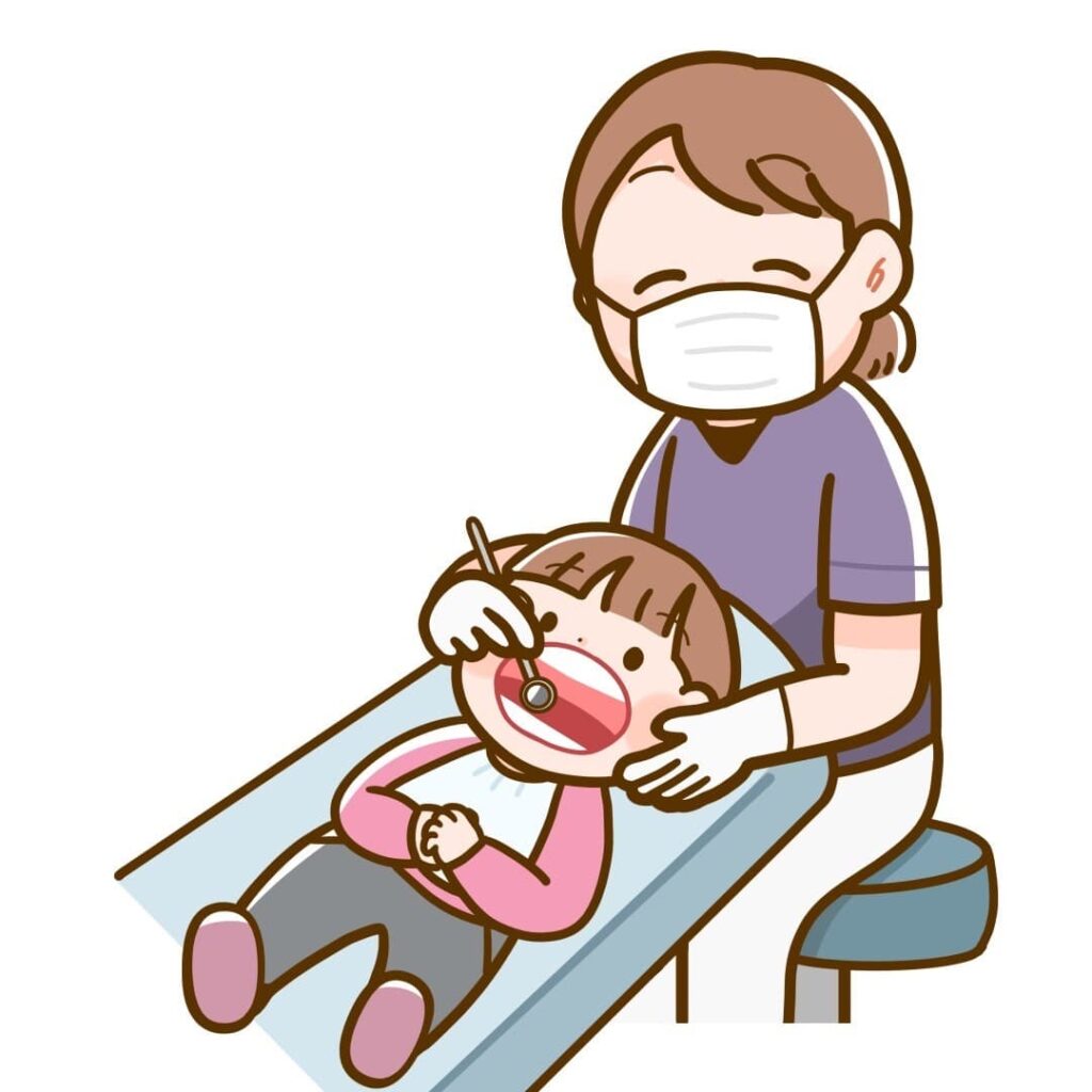 歯科治療を受ける子供