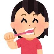 歯のセルフケアをする女性