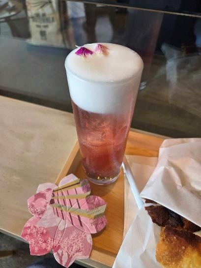 桜のドリンク
