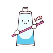 歯磨き粉を使用するイメージ