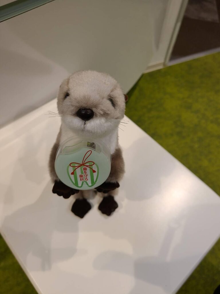 歯科医院に置かれたぬいぐるみ